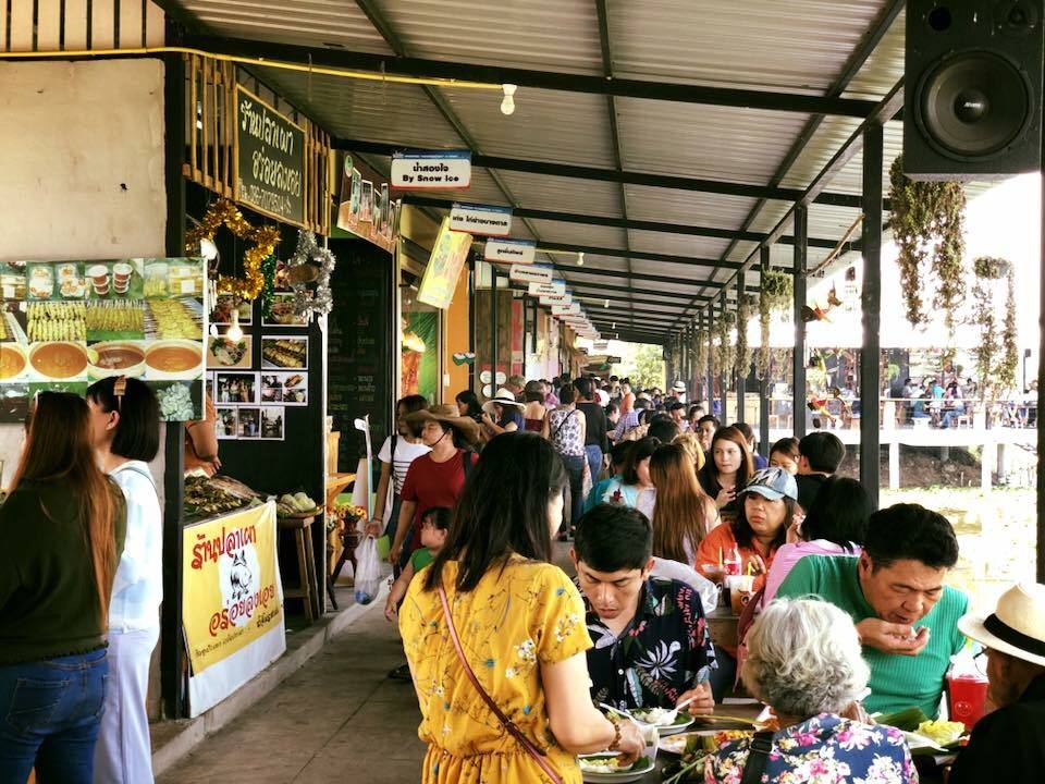 ทุ่งบัวแดง02 ตลาดน้ำทุ่งบัวแดง ณ บางเลน เปิดจองล็อกเพิ่ม 10 ล็อก